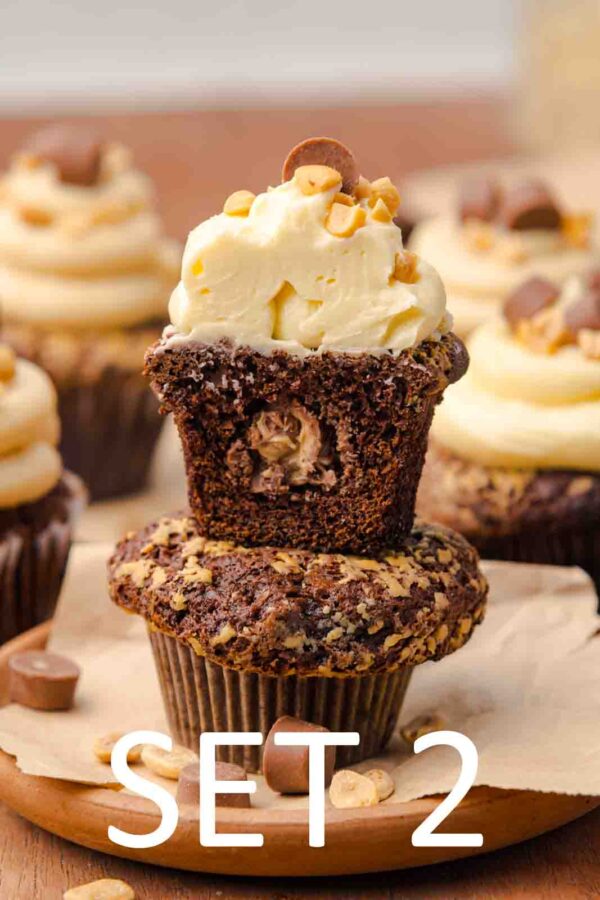 Chocolate Peanut Butter Cup Muffins [Set 2] - Image 30