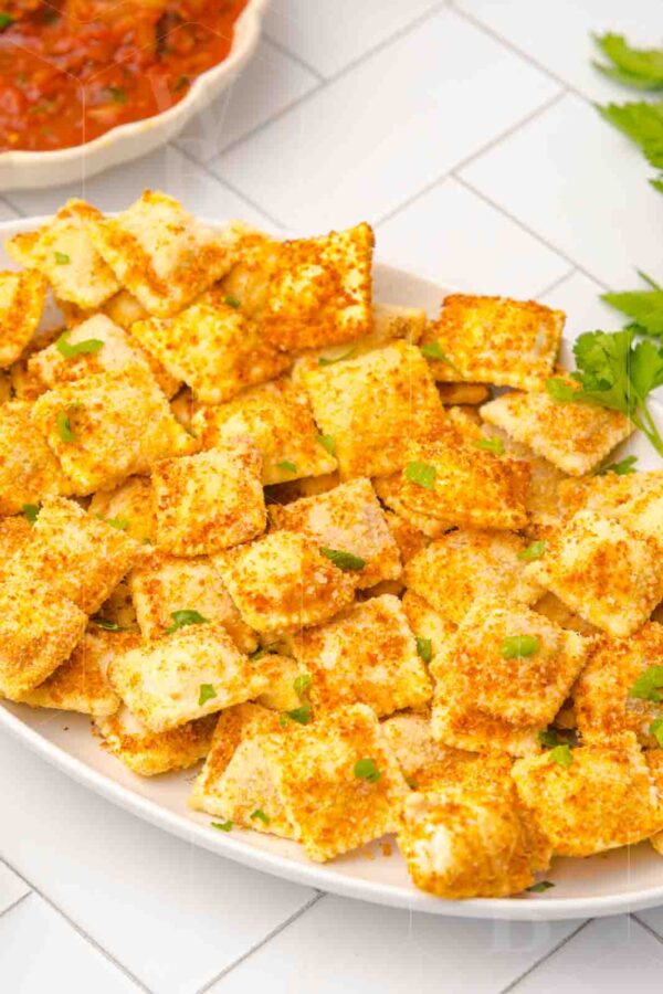 Air Fryer Ravioli With Marinara Sauce - Image 2