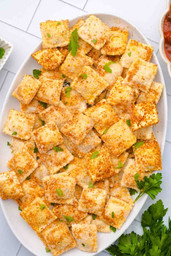 Air Fryer Ravioli With Marinara Sauce - Image 9