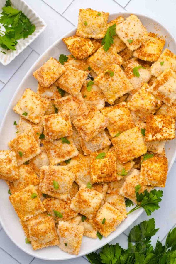 Air Fryer Ravioli With Marinara Sauce - Image 10