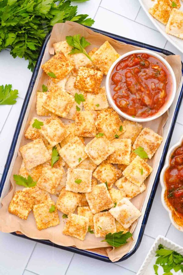 Air Fryer Ravioli With Marinara Sauce - Image 12