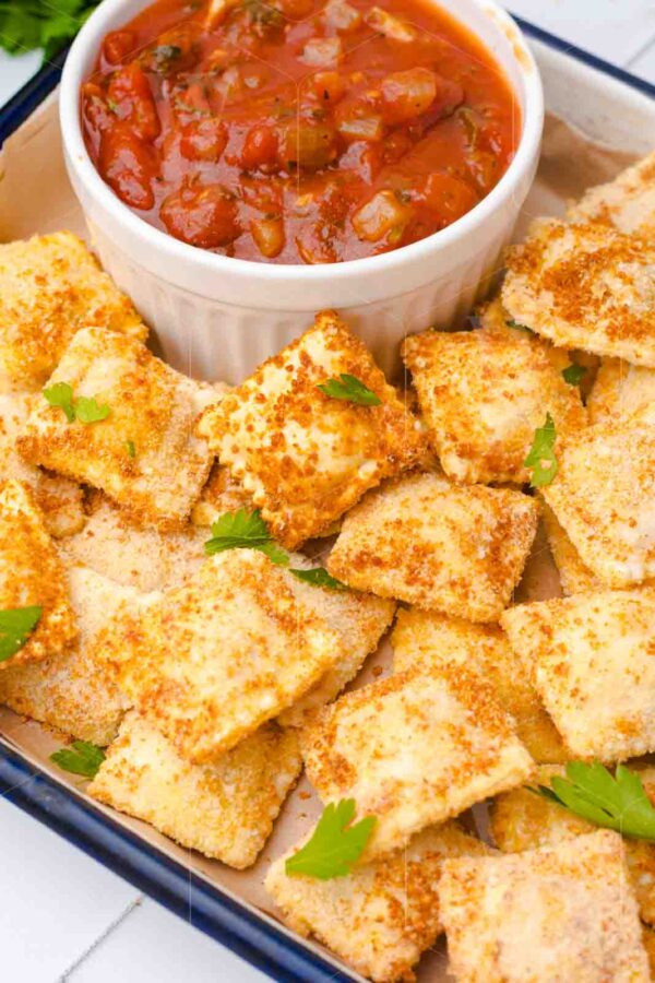 Air Fryer Ravioli With Marinara Sauce - Image 14