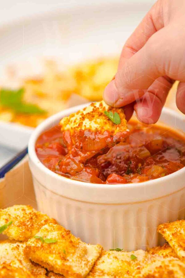 Air Fryer Ravioli With Marinara Sauce - Image 20