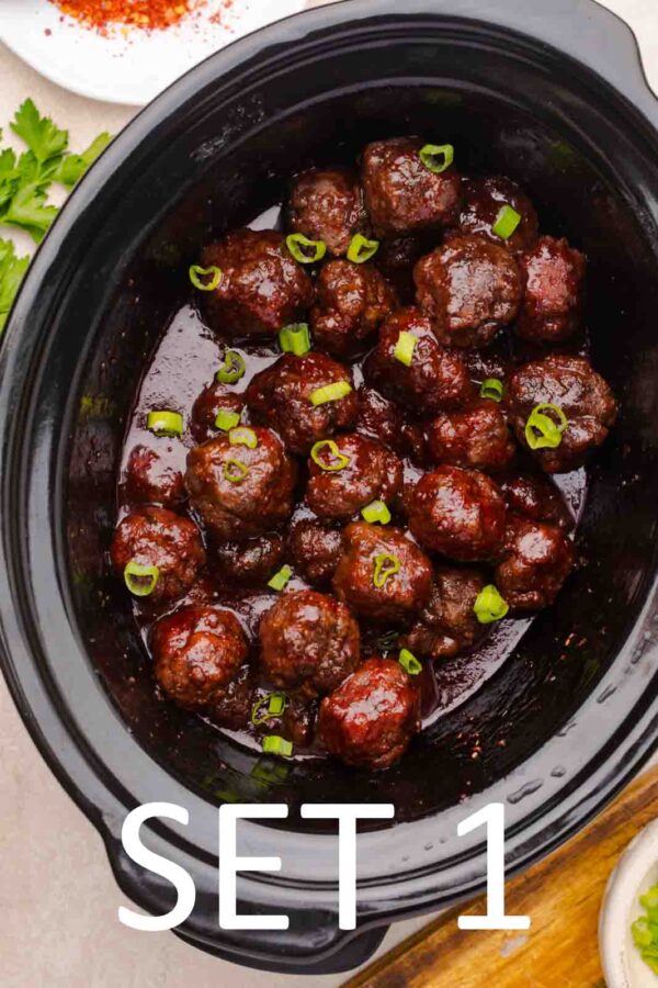Slow Cooker Festive meatballs with Raspberry Chili Sauce [Set 1] - Image 4