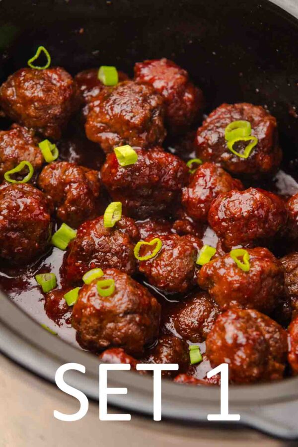 Slow Cooker Festive meatballs with Raspberry Chili Sauce [Set 1] - Image 5