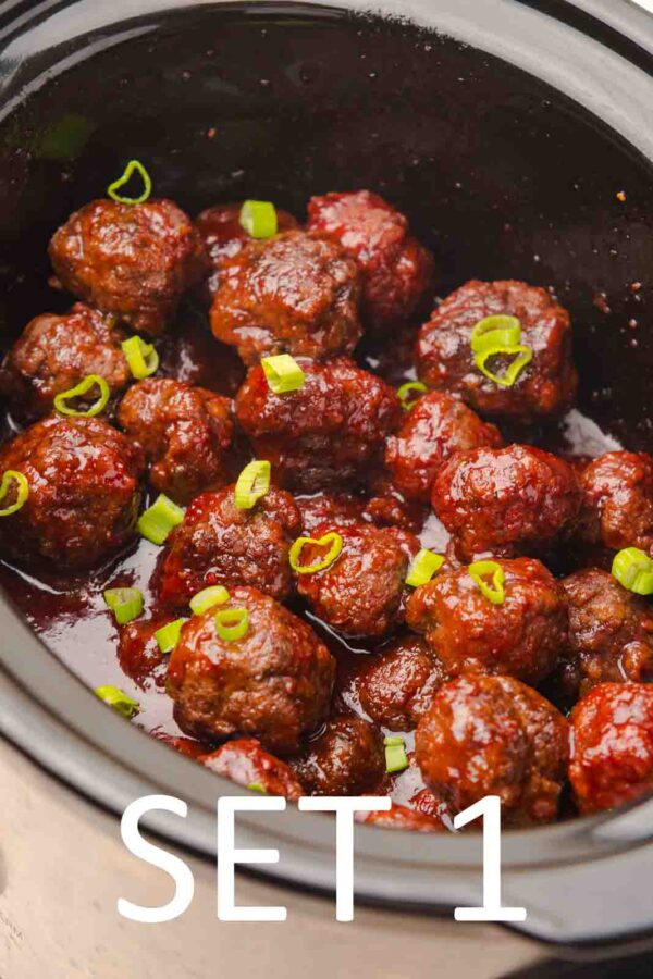 Slow Cooker Festive meatballs with Raspberry Chili Sauce [Set 1] - Image 6