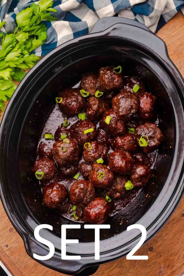 Slow Cooker Festive meatballs with Raspberry Chili Sauce [Set 2] - Image 3