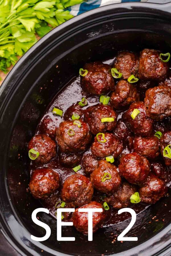 Slow Cooker Festive meatballs with Raspberry Chili Sauce [Set 2] - Image 4