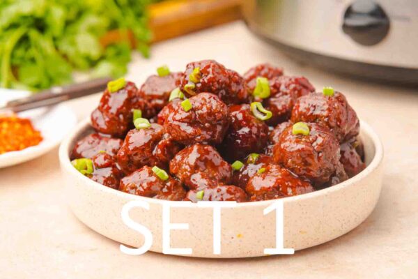 Slow Cooker Festive meatballs with Raspberry Chili Sauce [Set 1] - Image 13