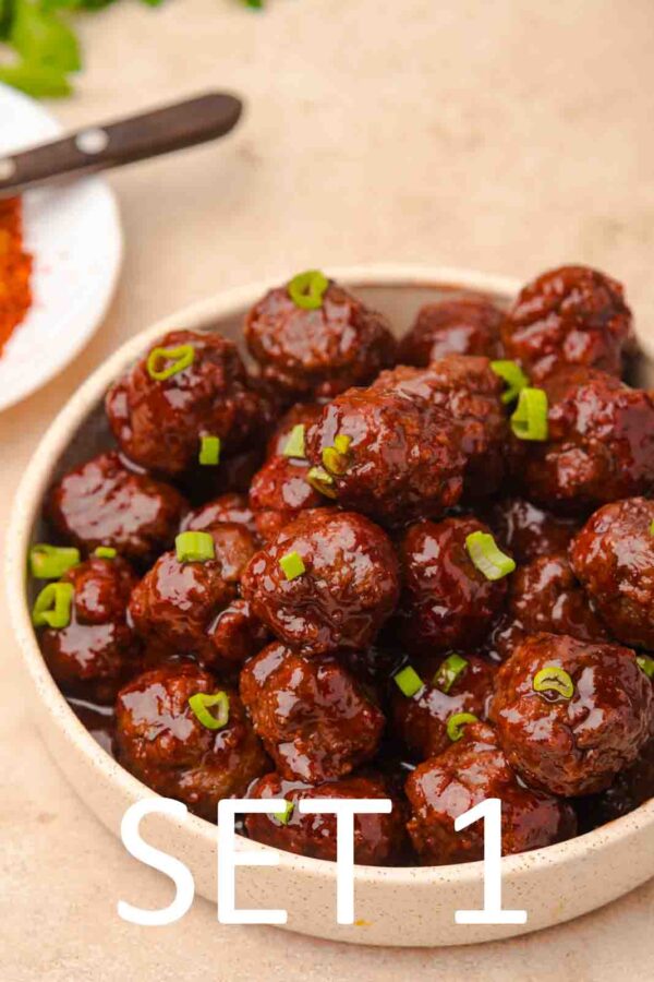 Slow Cooker Festive meatballs with Raspberry Chili Sauce [Set 1] - Image 15