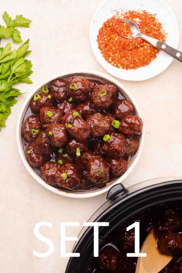 Slow Cooker Festive meatballs with Raspberry Chili Sauce [Set 1] - Image 21