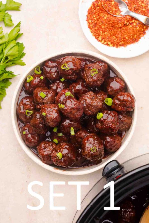 Slow Cooker Festive meatballs with Raspberry Chili Sauce [Set 1] - Image 22
