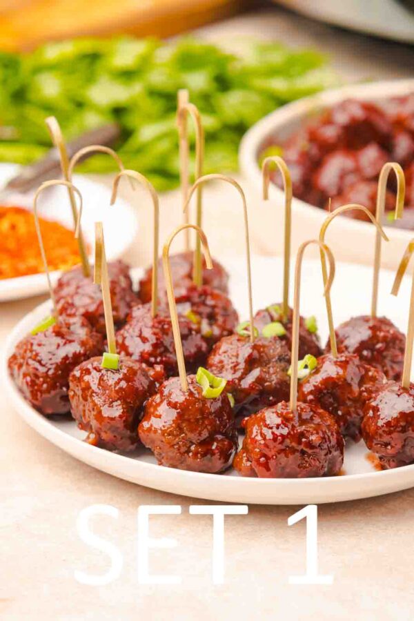 Slow Cooker Festive meatballs with Raspberry Chili Sauce [Set 1] - Image 24
