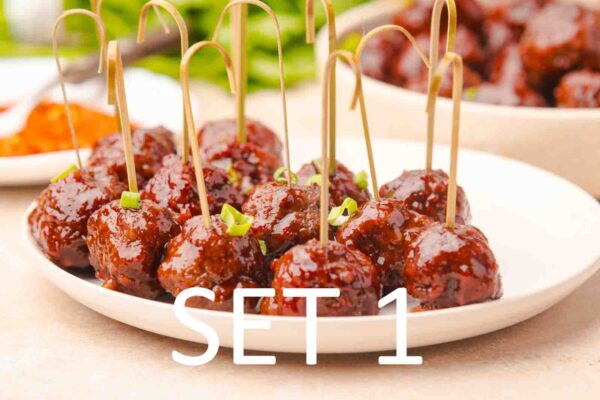 Slow Cooker Festive meatballs with Raspberry Chili Sauce [Set 1] - Image 25