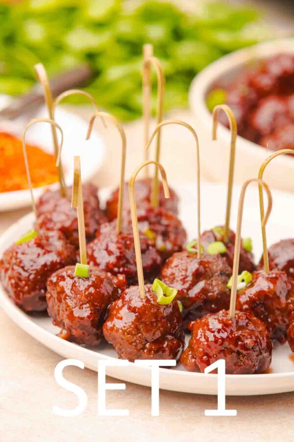 Slow Cooker Festive meatballs with Raspberry Chili Sauce [Set 1] - Image 30