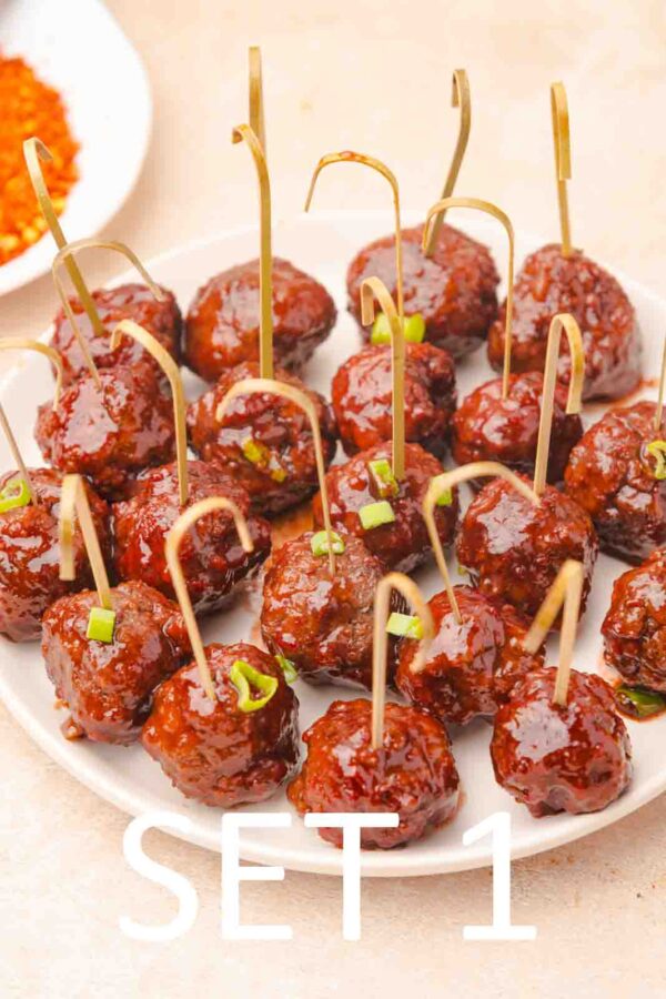 Slow Cooker Festive meatballs with Raspberry Chili Sauce [Set 1] - Image 32