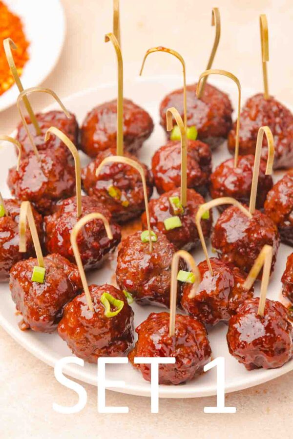 Slow Cooker Festive meatballs with Raspberry Chili Sauce [Set 1] - Image 33