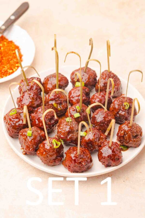 Slow Cooker Festive meatballs with Raspberry Chili Sauce [Set 1] - Image 35