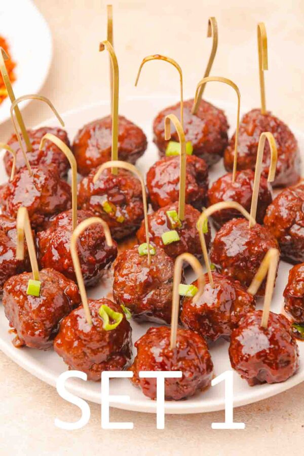Slow Cooker Festive meatballs with Raspberry Chili Sauce [Set 1] - Image 36