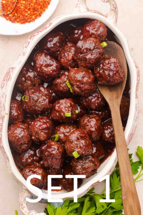 Slow Cooker Festive meatballs with Raspberry Chili Sauce [Set 1] - Image 42