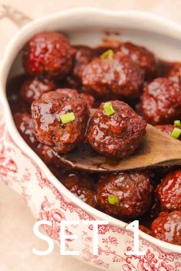 Slow Cooker Festive meatballs with Raspberry Chili Sauce [Set 1] - Image 47