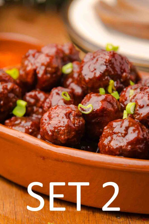 Slow Cooker Festive meatballs with Raspberry Chili Sauce [Set 2] - Image 12