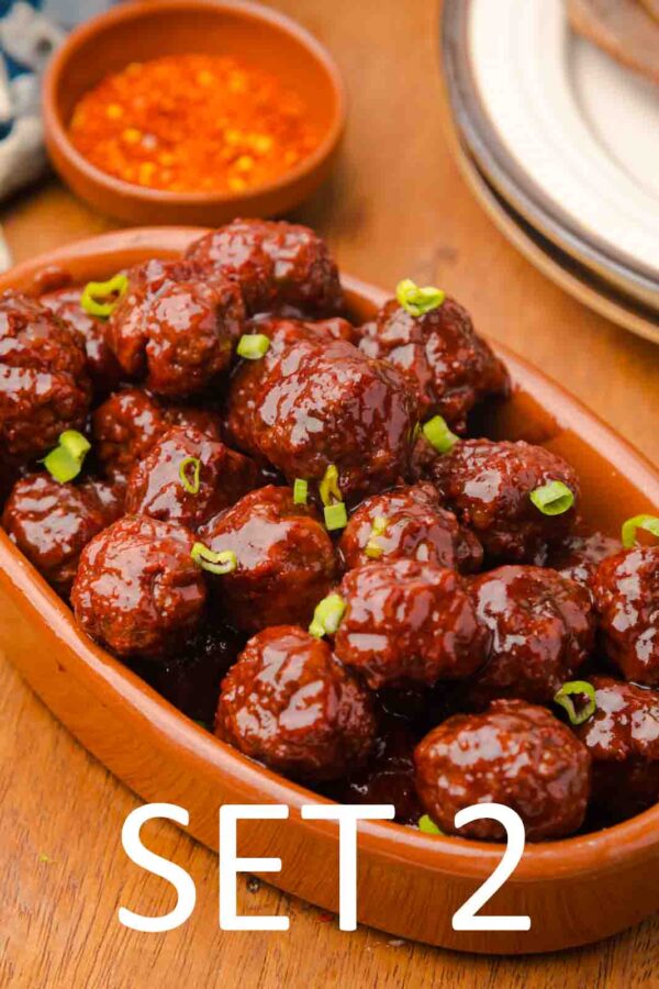 Slow Cooker Festive meatballs with Raspberry Chili Sauce [Set 2] - Image 14