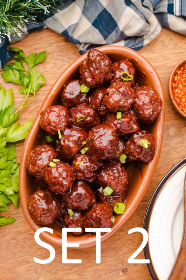 Slow Cooker Festive meatballs with Raspberry Chili Sauce [Set 2] - Image 20