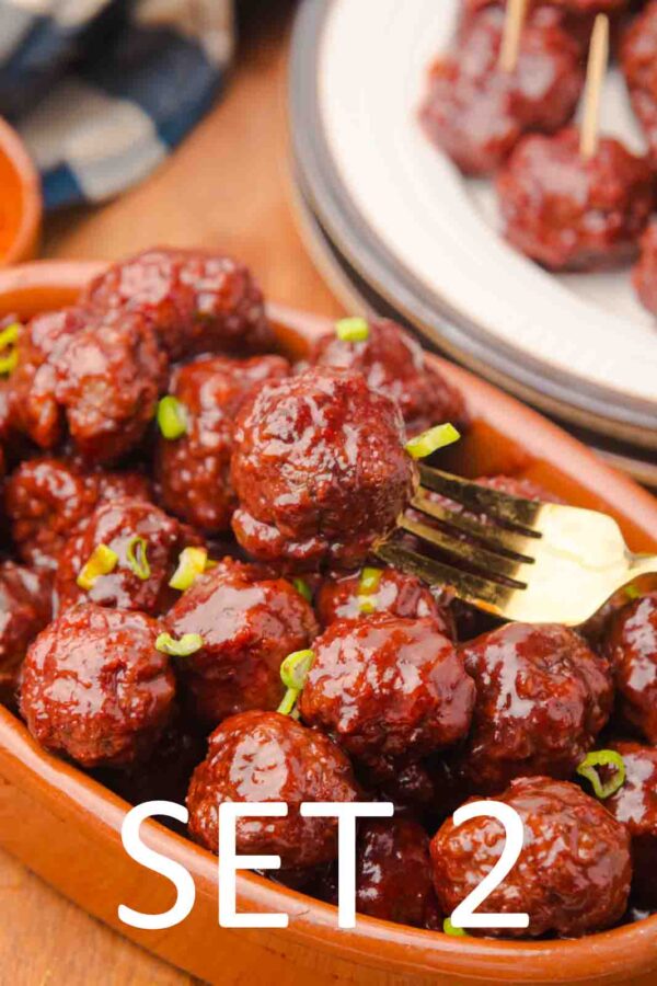 Slow Cooker Festive meatballs with Raspberry Chili Sauce [Set 2] - Image 33