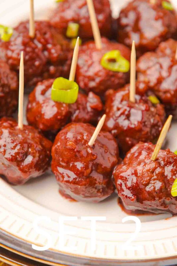Slow Cooker Festive meatballs with Raspberry Chili Sauce [Set 2] - Image 38