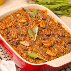 Sweet Potato Casserole with Pecan Streusel Topping