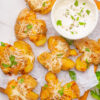 Garlic Parmesan Smashed Potatoes